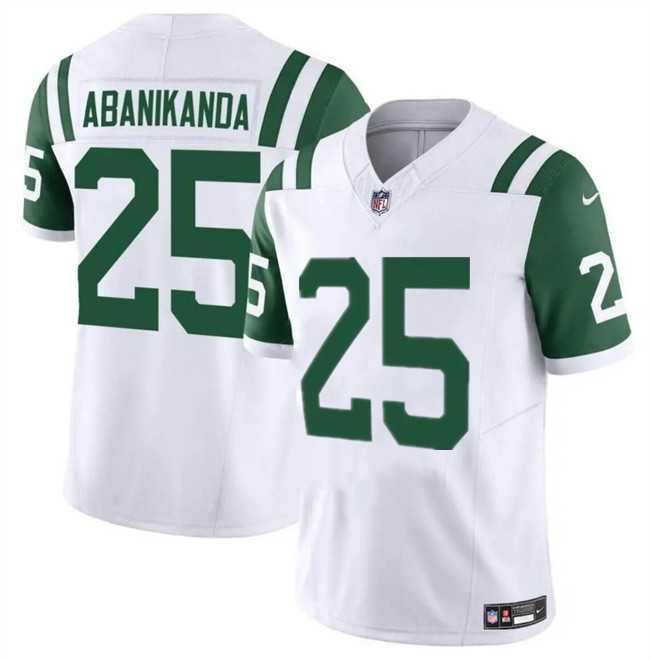 Men & Women & Youth New York Jets #25 Israel Abanikanda White Classic Alternate Vapor F.U.S.E. Limited Football Stitched Jersey->new york jets->NFL Jersey